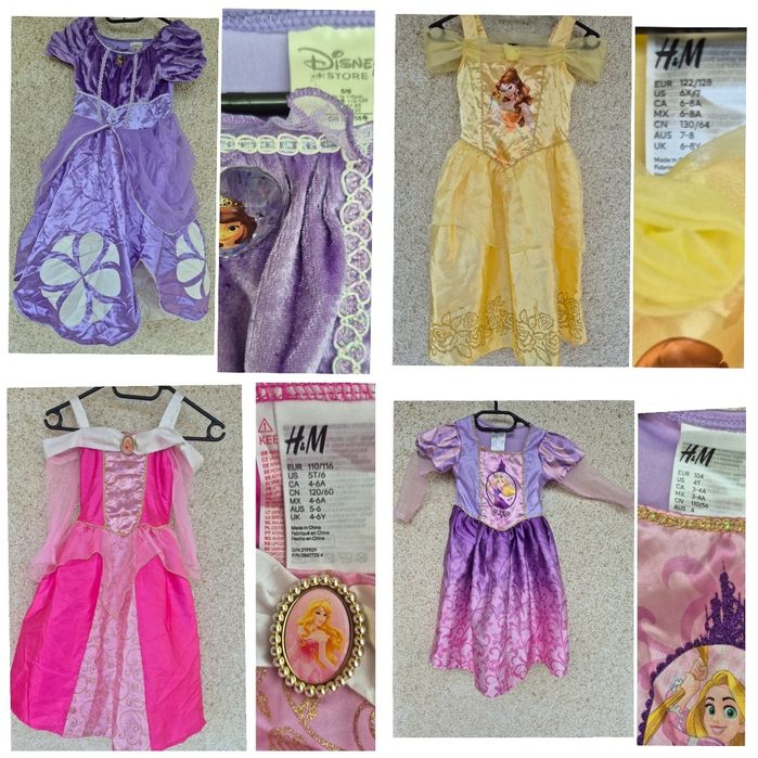 Рокли на Дисни принцеси с размери 104-140 размер