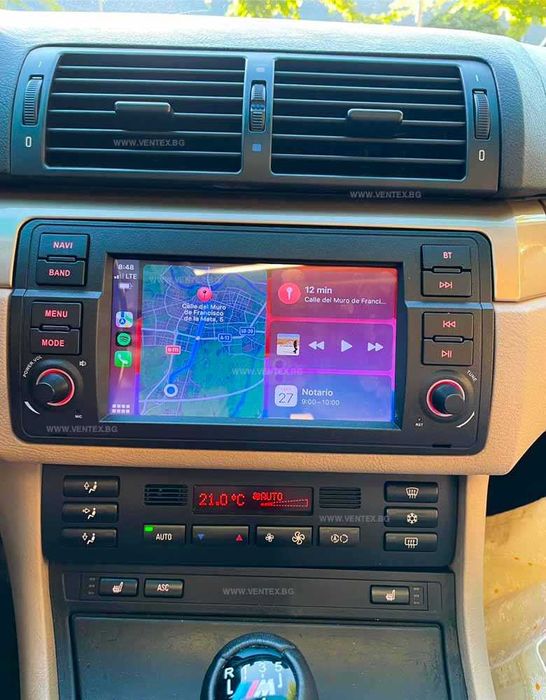 Мултимедия за BMW E46 – Android, CarPlay, Bluetooth, GPS Навигация