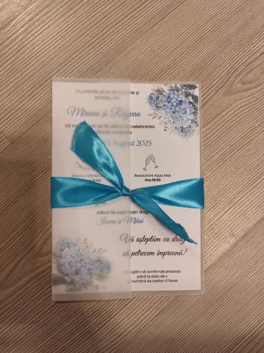 Invitații nuntă personalizate