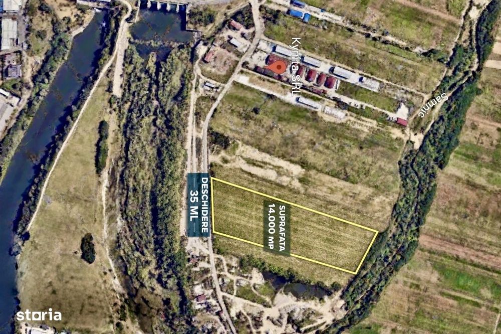 Teren industrial 14.000 mp | Budești-Valcea lângă Kynita