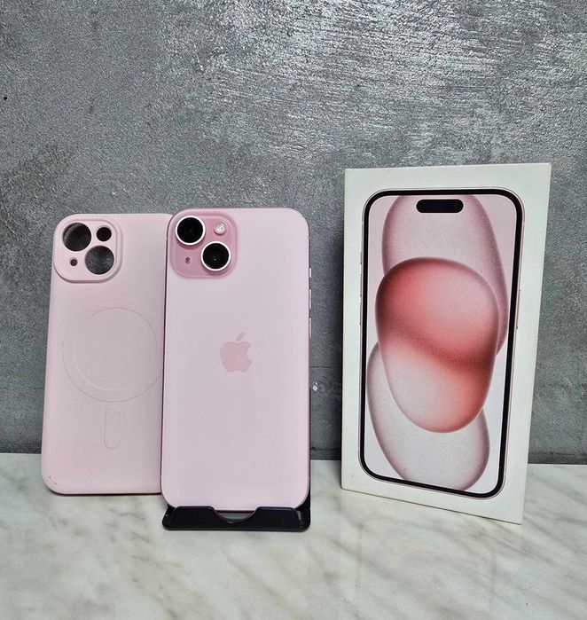 iPhone 15 128GB Pink 100% 36 Cicluri Bmg Amanet 87373