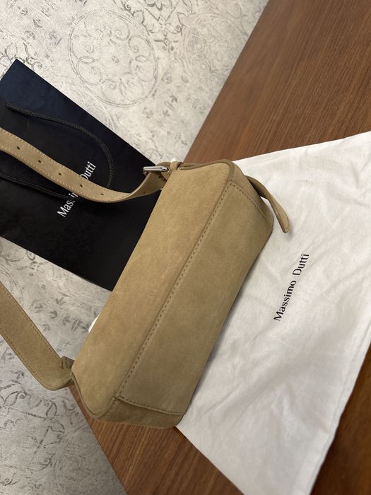 Massimo dutti замшевая сумка новая