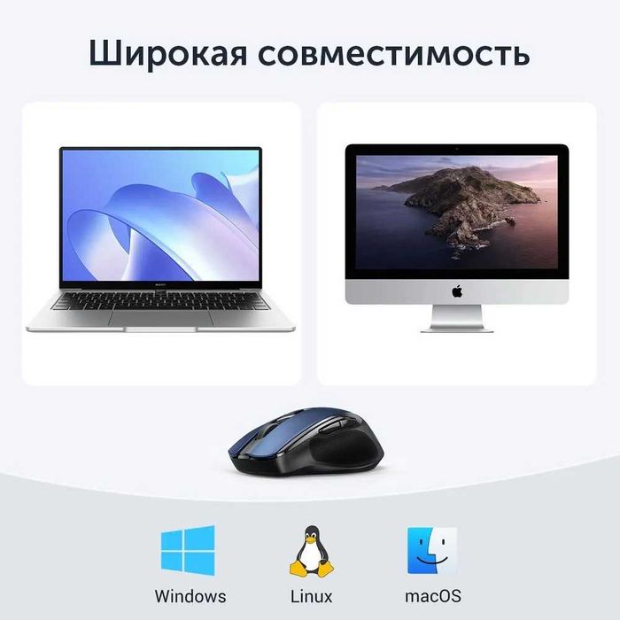 Беспроводная компьютерная мышь MU006 2.4G 4000DPI Silence Design 2.4