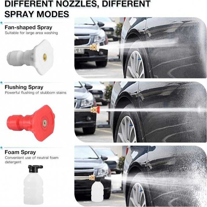 Преносима акумулаторна водоструйка 2000W 90BAR с две батерии