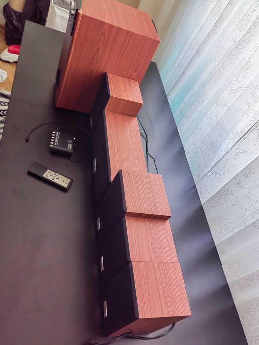 музикална система 5+1 Genius SW-HF 5.1 5005 Cherry Wood
