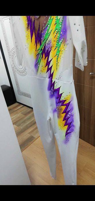 Трико за художествена гимнастика, акробатика (гащеризони) за 11-13 год