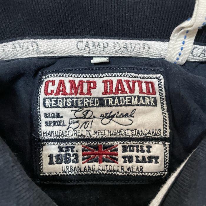 tricou polo Camp David, bărbați mărimea L albastru închis