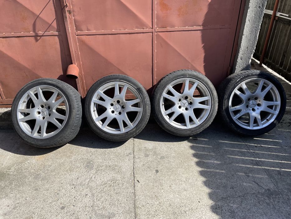 Jante aliaj Mercedes R17 + cauciucuri 5 x 112