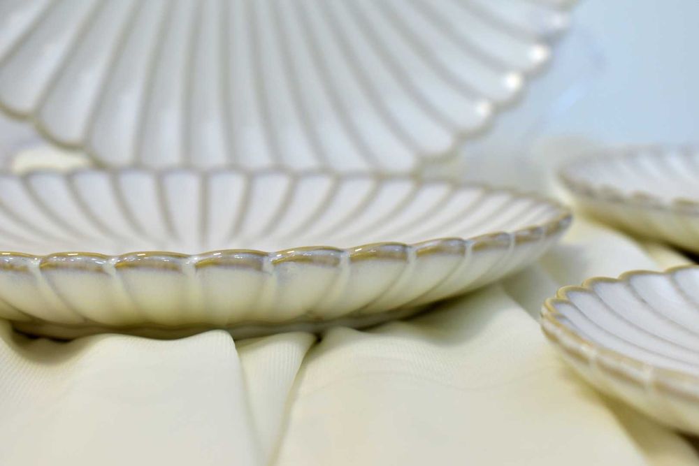 Set Farfurii Flora (Shell) portelan, HoReCa, evenimente ballroom