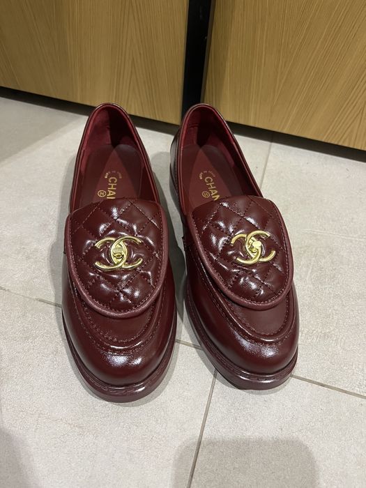 Бордо обувки Chanel