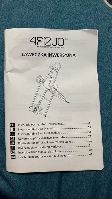 Bancă de inversie gravitațională 4FIZJO pentru elongații spate – NOUĂ