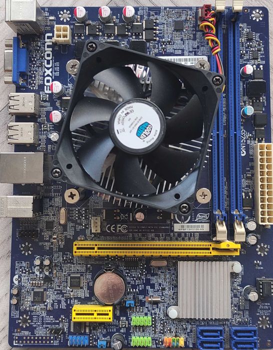 Материнская плата Н61 LGA1155+проц+кулер
