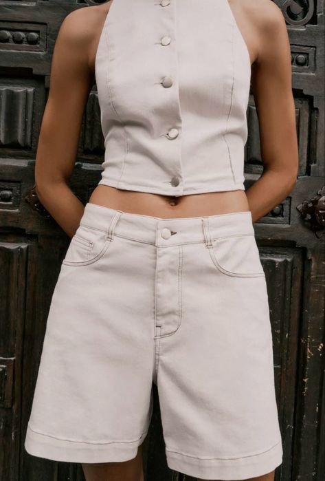 Blugi scurti Mom fit Zara marimea xs noi