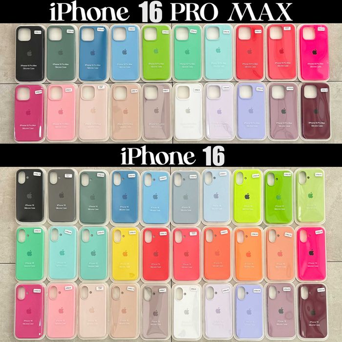 Силиконов Кейс Apple Case iPhone 17 Pro Max 16 Pro Max 15 Pro 14 13 12