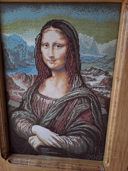 goblen Mona Lisa Gioconda 47/62 cm punct mic