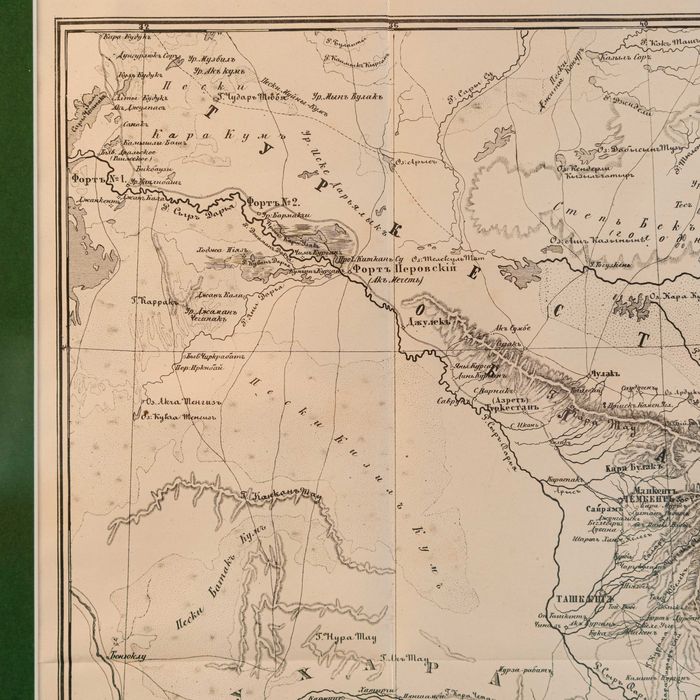 Карта Туркестанской области
