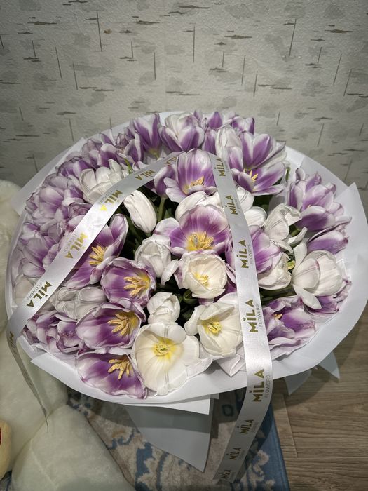 тюльпан цветы 55 штук