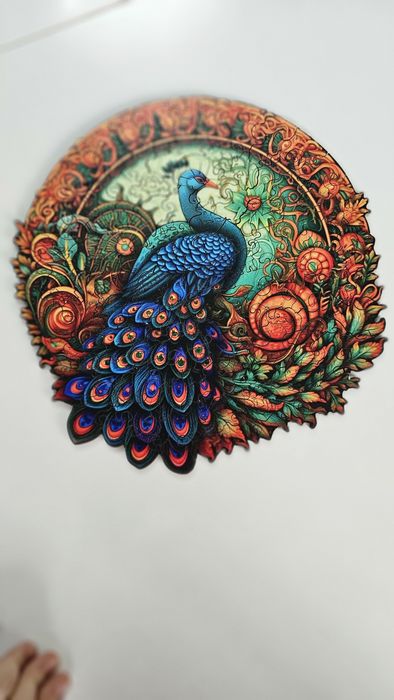 Дървени пъзели. Паун 1,  паун 2 , пчела и колибри