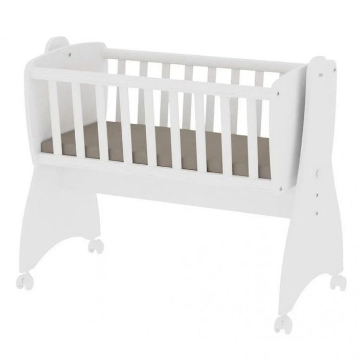 Pătut-balansoar pentru bebeluşi Lorelli - First Dream, alb