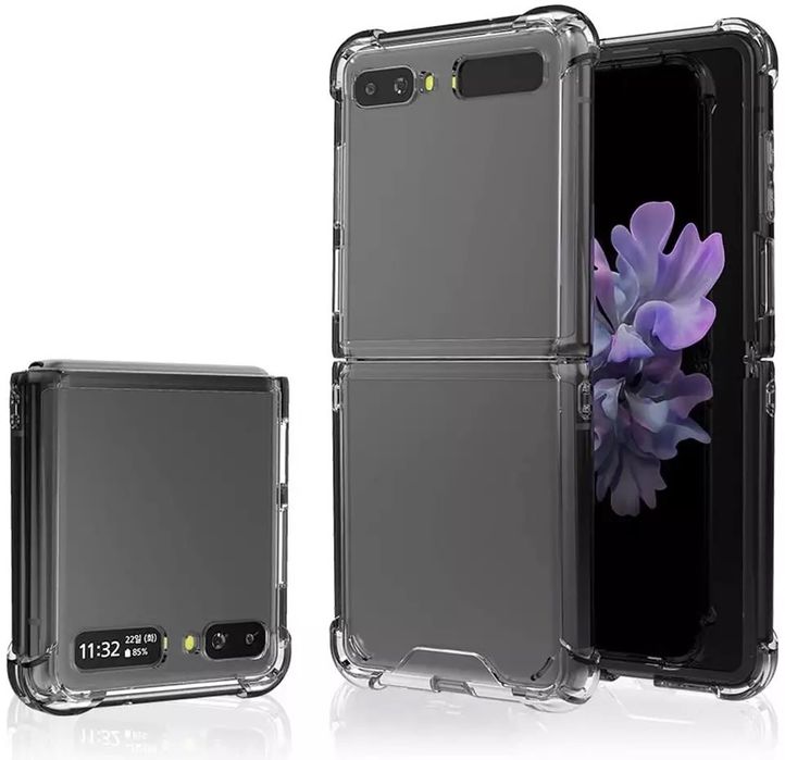 Husa Anti Soc Margine Silicon Spate Plastic Cle Samsung Z FLIP 3 4 5 6