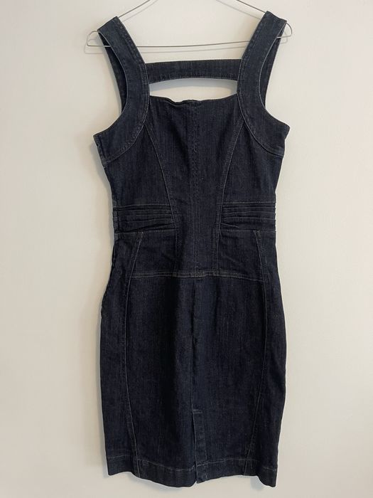 Rochie Mango M material jeans/blug bleumarin