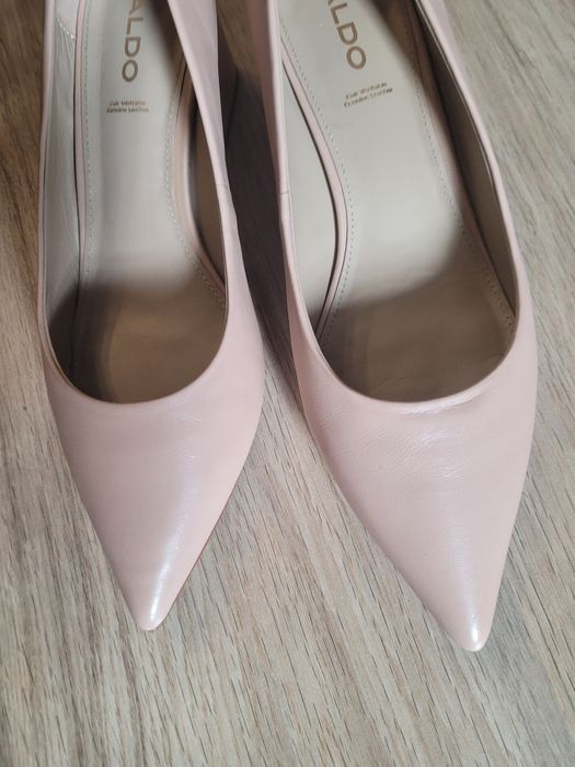 Pantofi piele, Aldo, culoare Nude, stare ca noi, marime 38,5