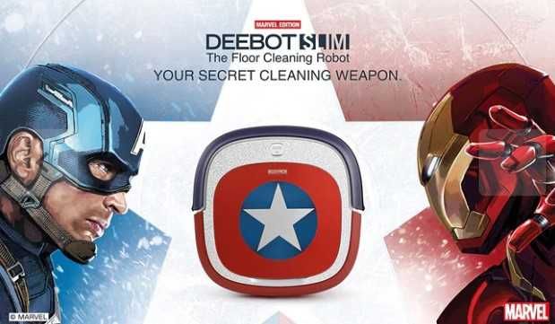 П рахосмукачка робот ECOVACS Robotics Deebot Slim Marvel Edition