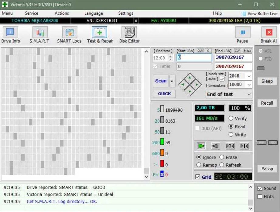 Внешний жесткий диск 2 ТБ (HHD) Toshiba USB 3.0