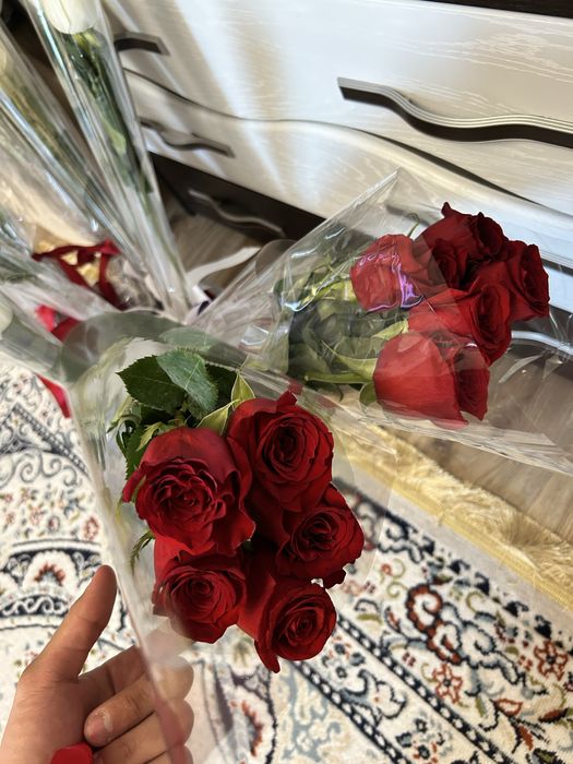Метровые розы свежие