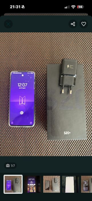 Samsung S20+ Cosmic Black de vânzare