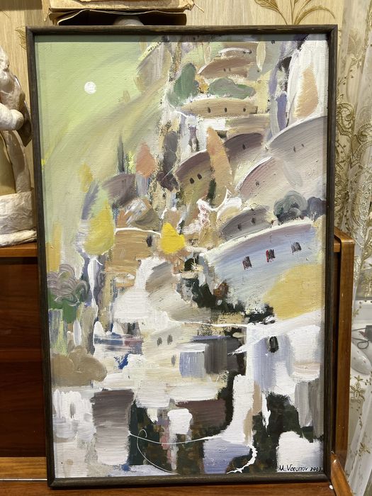 Максим Воронов дорога « Горный аул» темпера