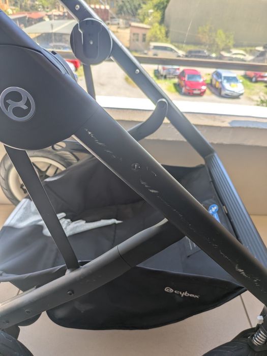 Количка Cybex Talos 3в1 с адаптери, тънък чувал на Cybex и дебел зимен на Jane