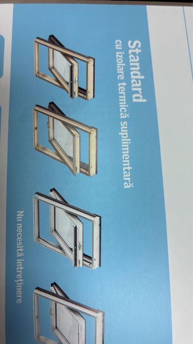 4 ferestre VELUX noi, complete, nedesfăcute