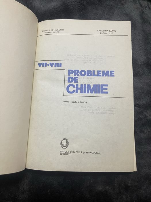 Culegere de probleme de chimie ( cl 7-8)
