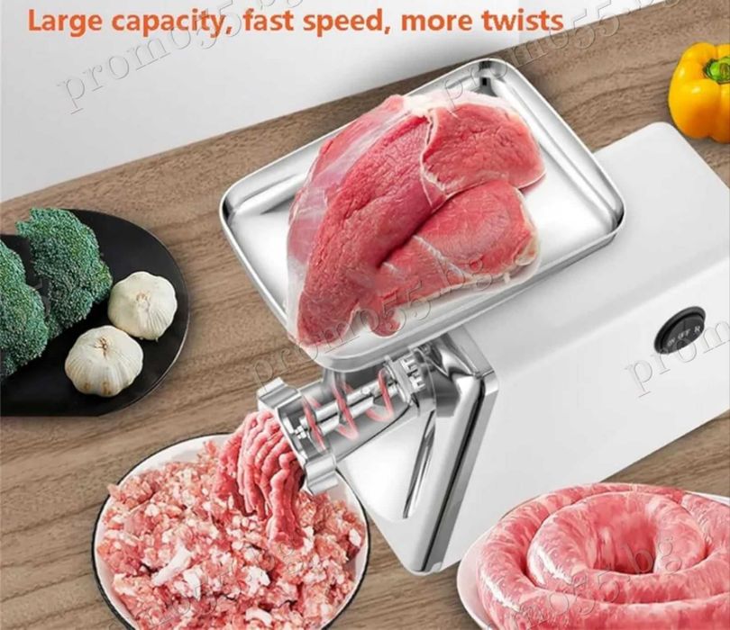 Електрическа Месомелачка 2800W с Остриета от Неръждаема Стомана