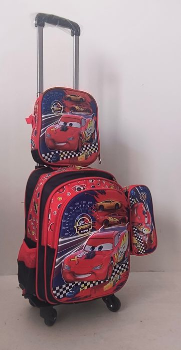 Ученически раници с колела + чанта + несесер/ безплатна доставка/