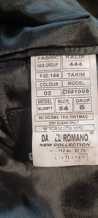 Мъжки Черен Костюм ХL