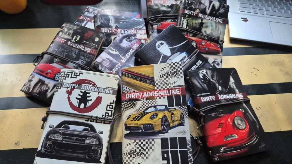 Agenda A6 piele Porsche 911 Spirit 70 personalizata