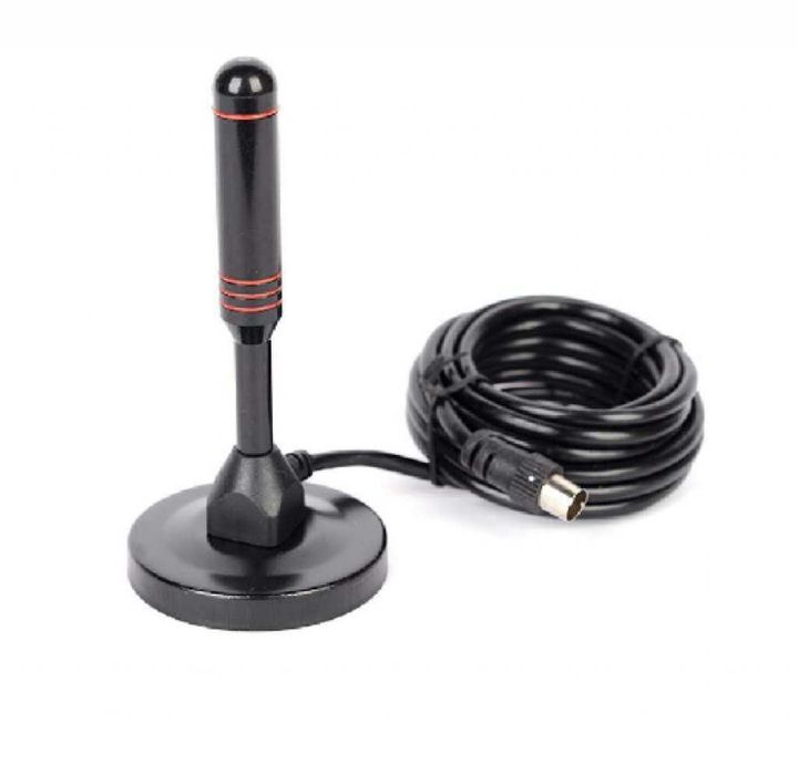 Стайна антена с магнит за цифрова телевизия с вграден усилвател, 5M