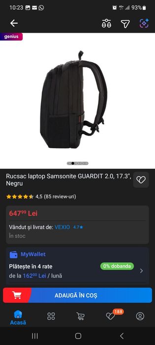 Rucsac laptop Guardit 2.0 17.3" NOU!