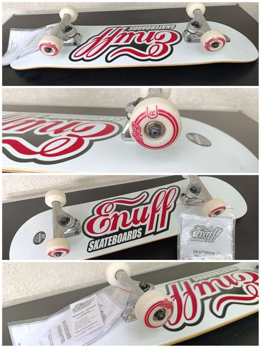 skateboard enuff pyro classic logo alb white copii baieti fete