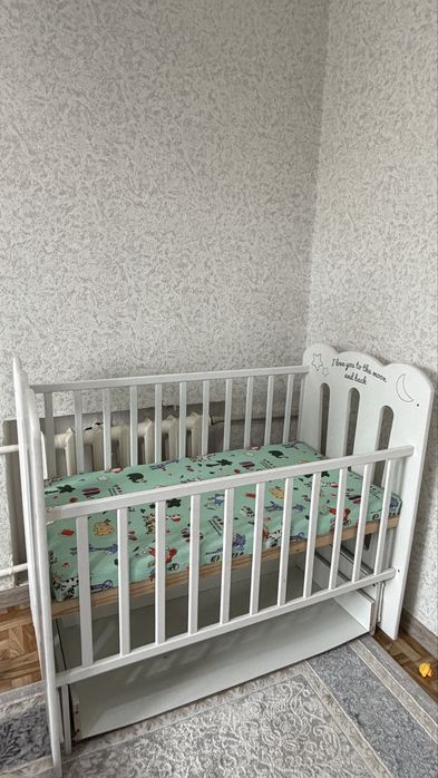 Манеж-люлька , матрасымен, качалка