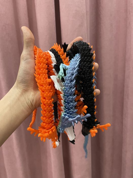 Подвижная игрушка дракон 45см