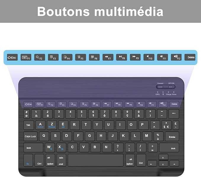 Безжична Bluetooth клавиатура за iPad, iPad Air/Pro, Samsung, Xiaomi