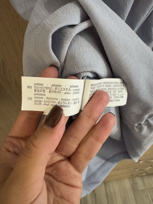 Синя къса дамска рокля