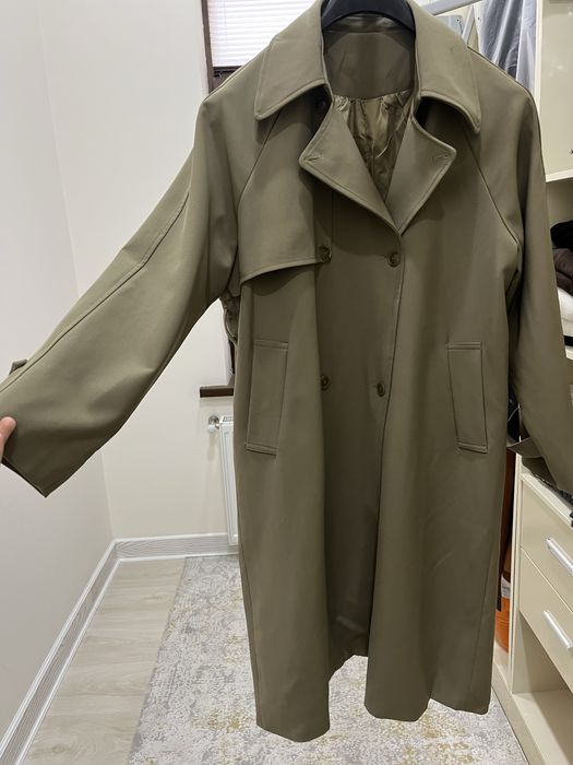 Женский плащ теплый oversize, осень-зима, размер M-L