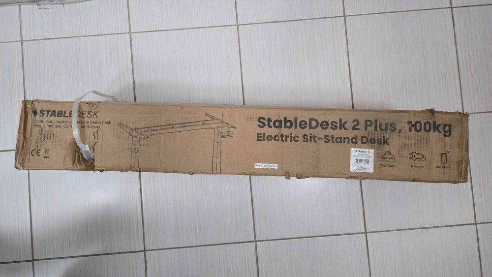 Cadru birou reglabil StableDesk 2 plus, 100kg