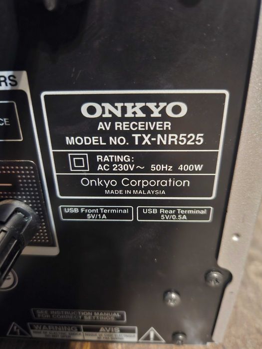 Продавам  Onkyo TX-NR525  5.2 канален 3D ресивър за домашно кино