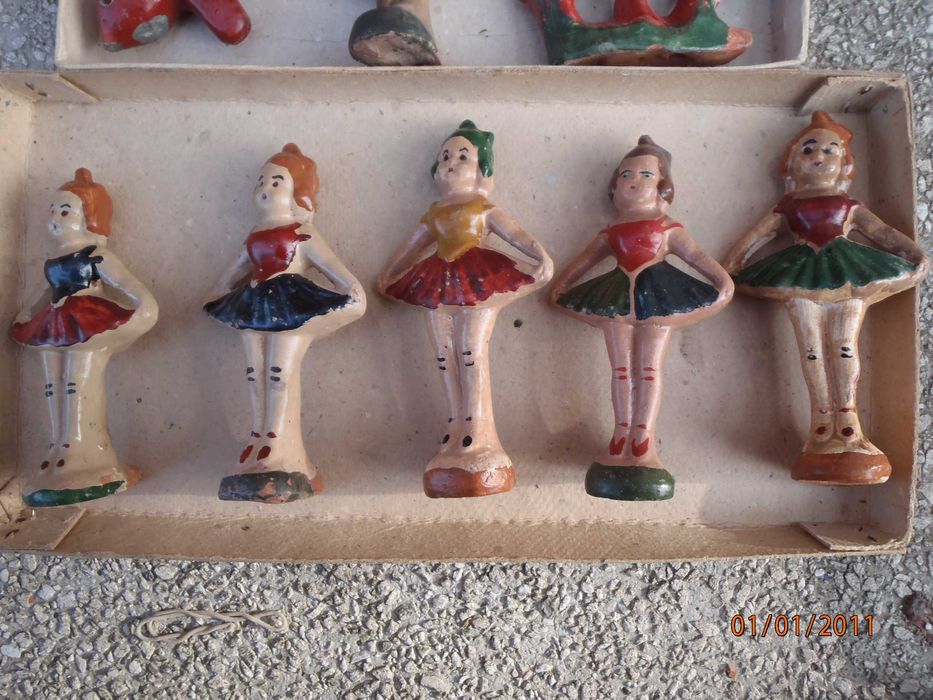 Ретро керамични фигури-окарини (свирки)- 20-те години 20 век.