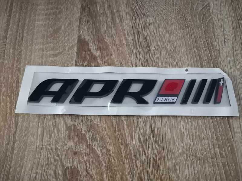 Audi APR tuning stage 4 черна емблема надпис